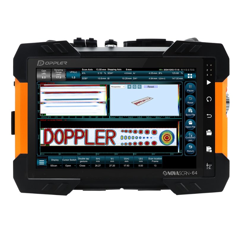 Портативный ультразвуковой дефектоскоп на фазированных решетках Doppler NovaScan V3R 64/128 (TFM/PCI)